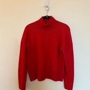 LOFT Red Mock Neck Women's Sweater